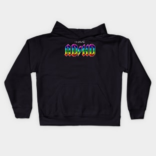 I have ADHD rock music parody Kids Hoodie